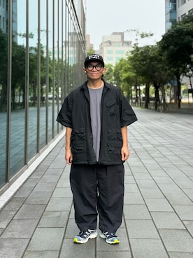 「アイテム（帽子）」を使った、Colorholic manさん（メンズ・172cm）の夏コーディネート