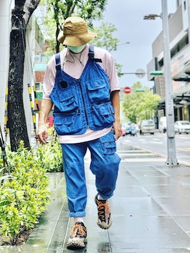 「nike」｜「アイテム（その他アウター）」を使った、Colorholic manさん（メンズ・172cm）の夏コーディネート