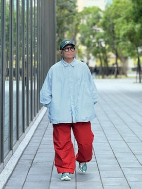 「アイテム（チノパンツ）」を使った、Colorholic manさん（メンズ・172cm）の秋コーディネート