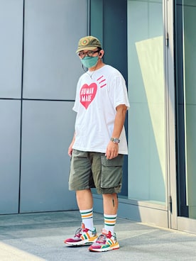 「White Mountaineering」｜「アイテム（帽子）」を使った、Colorholic manさん（メンズ・172cm）の秋コーディネート