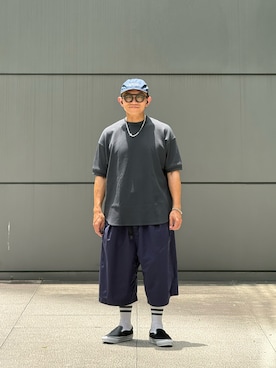 「MANASTASH（マナスタッシュ）のアイテム」を使った、Colorholic manさん（メンズ・172cm）の夏コーディネート