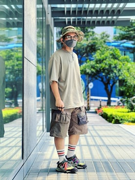 「go slow caravan」｜Colorholic manさん（メンズ・172cm）の夏コーディネート
