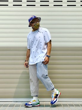 「Band of Outsiders（バンドオブアウトサイダーズ）のアイテム」を使った、Colorholic manさん（メンズ・172cm）の夏コーディネート