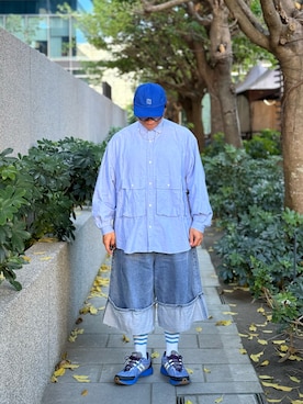 「アイテム（シューズ）」を使った、Colorholic manさん（メンズ・172cm）の秋コーディネート