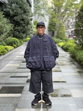 「アイテム（帽子）」を使った、Colorholic manさん（メンズ・172cm）の秋コーディネート