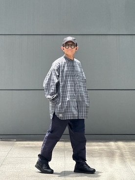 「Engineered Garments（エンジニアードガーメンツ）のアイテム」を使った、Colorholic manさん（メンズ・172cm）の夏コーディネート