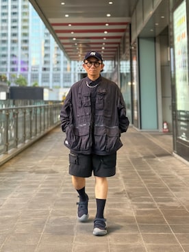 「アイテム（キャップ）」を使った、Colorholic manさん（メンズ・172cm）の秋コーディネート