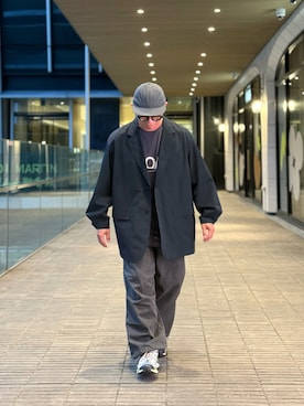 「アイテム（帽子）」を使った、Colorholic manさん（メンズ・172cm）の秋コーディネート