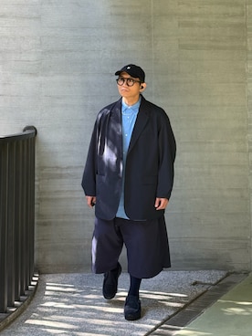 「アイテム（トップス）」を使った、Colorholic manさん（メンズ・172cm）の冬コーディネート