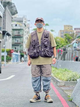 「NIKE ACG（ナイキエィシージー）のアイテム（その他アウター）」を使った、Colorholic manさん（メンズ・172cm）の秋コーディネート
