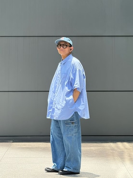 「Wrangler（ラングラー）のアイテム」を使った、Colorholic manさん（メンズ・172cm）の夏コーディネート