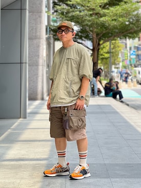 「go slow caravan」｜Colorholic manさん（メンズ・172cm）の夏コーディネート