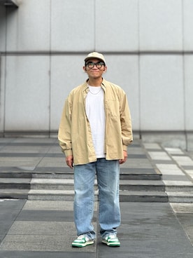 「EDWIN（エドウィン）のアイテム（パンツ）」を使った、Colorholic manさん（メンズ・172cm）の秋コーディネート
