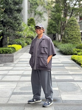 「アイテム（チノパンツ）」を使った、Colorholic manさん（メンズ・172cm）の夏コーディネート
