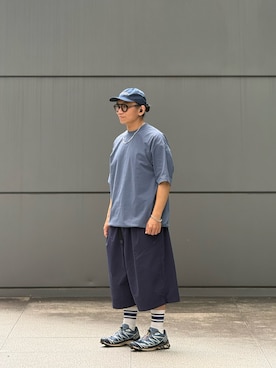 「MANASTASH（マナスタッシュ）のアイテム」を使った、Colorholic manさん（メンズ・172cm）の夏コーディネート