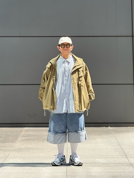 「ANGLAN（アングラン）のアイテム」を使った、Colorholic manさん（メンズ・172cm）の春コーディネート