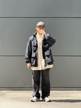 「FreshService（フレッシュサービス）のアイテム（シャツ/ブラウス、イエロー系）」を使った、Colorholic manさん（メンズ・172cm）の春コーディネート