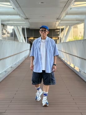「アイテム（シューズ）」を使った、Colorholic manさん（メンズ・172cm）の秋コーディネート