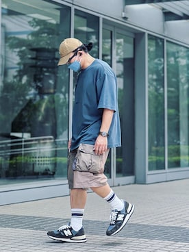 「go slow caravan」｜Colorholic manさん（メンズ・172cm）の夏コーディネート
