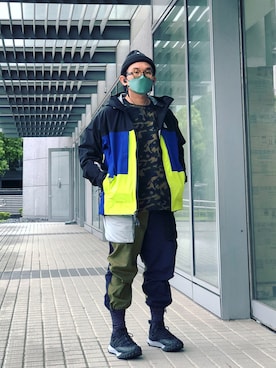 「ACG」｜「アイテム（マウンテンパーカー）」を使った、Colorholic manさん（メンズ・172cm）の春コーディネート