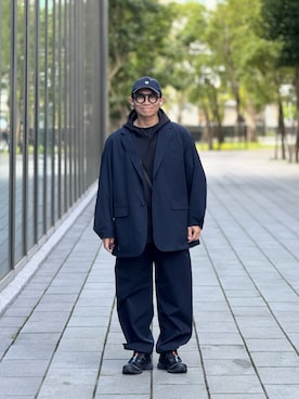 「アイテム（キャップ）」を使った、Colorholic manさん（メンズ・172cm）の冬コーディネート