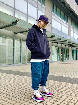 「アイテム（チノパンツ）」を使った、Colorholic manさん（メンズ・172cm）の秋コーディネート