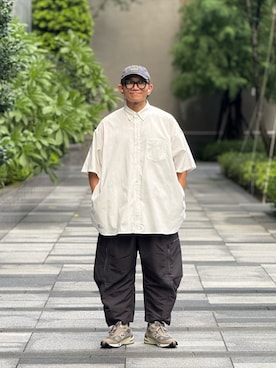 「NEW BALANCE（ニューバランス）のアイテム」を使った、Colorholic manさん（メンズ・172cm）の夏コーディネート