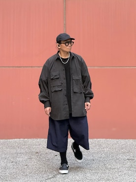 「Graphpaper（グラフペーパー）のアイテム」を使った、Colorholic manさん（メンズ・172cm）の春コーディネート