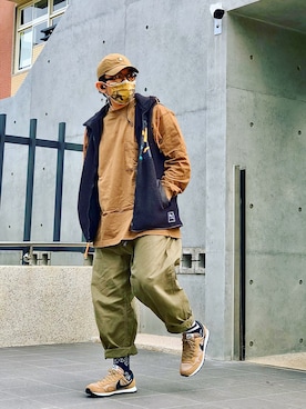 「PUMA（プーマ）のアイテム（その他アウター）」を使った、Colorholic manさん（メンズ・172cm）の冬コーディネート