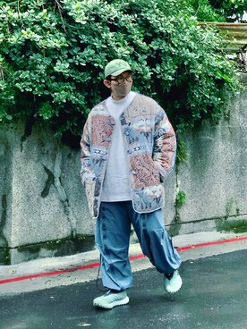 「UNIQLO U」｜「アイテム（ミリタリージャケット）」を使った、Colorholic manさん（メンズ・172cm）の冬コーディネート