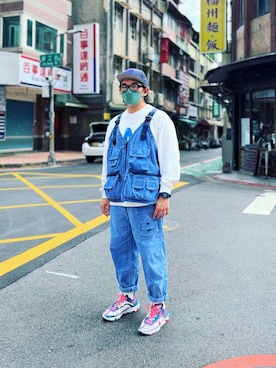 「NIKE ACG（ナイキエィシージー）のアイテム（その他アウター）」を使った、Colorholic manさん（メンズ・172cm）の春コーディネート
