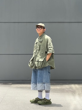 「FreshService（フレッシュサービス）のアイテム」を使った、Colorholic manさん（メンズ・172cm）の夏コーディネート