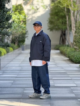 「アイテム（帽子）」を使った、Colorholic manさん（メンズ・172cm）の冬コーディネート