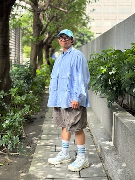 「アイテム（パンツ）」を使った、Colorholic manさん（メンズ・172cm）の夏コーディネート