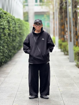 「アイテム（帽子）」を使った、Colorholic manさん（メンズ・172cm）の冬コーディネート