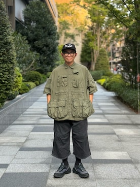 「アイテム（パンツ）」を使った、Colorholic manさん（メンズ・172cm）の秋コーディネート