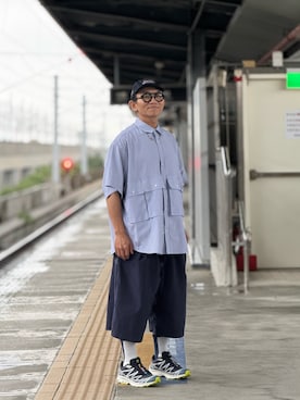 「MANASTASH（マナスタッシュ）のアイテム」を使った、Colorholic manさん（メンズ・172cm）の夏コーディネート