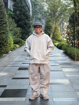 「アイテム（キャップ）」を使った、Colorholic manさん（メンズ・172cm）の秋コーディネート