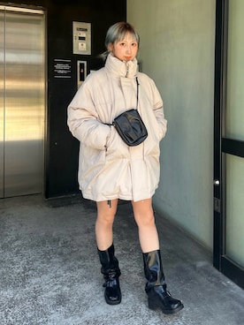 arisa okitaさん（レディース・162cm）の冬コーディネート