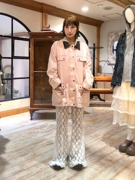 「甘辛mix」｜arisa okitaさん（レディース・162cm）の秋コーディネート