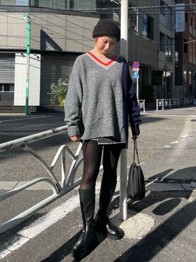 arisa okitaさん(レディース・162cm)の冬コーディネート