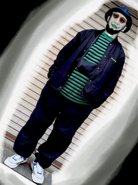 「アイテム（ブルゾン）」を使った、papaさん（メンズ・176cm）の秋コーディネート