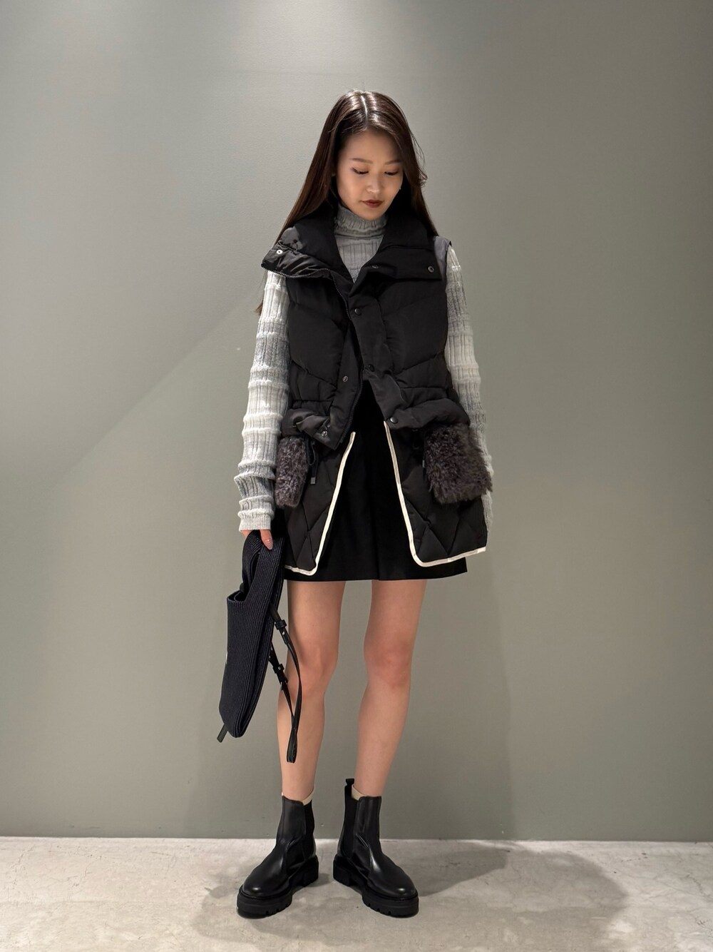 ラブレス LOVELESS ダウンベスト シープレザー サイズ3 LOVELESSのダウンベストを使った人気ファッションコーディネート - WEAR