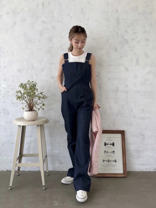 Flugge（フラッジー）の「slim fit denim allinone/スリム