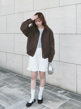 「OSOI（オソイ）のアイテム」を使った、Nanamiさん（レディース・156cm）の春コーディネート