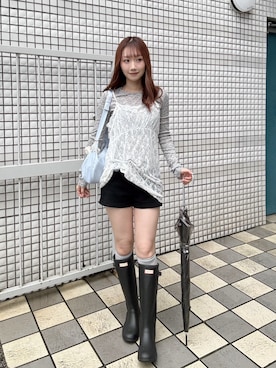 「EVRIS（エヴリス）のアイテム（トップス）」を使った、Nanamiさん（レディース・156cm）の秋コーディネート