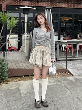 「EMODA（エモダ）のアイテム」を使った、Nanamiさん（レディース・156cm）の秋コーディネート