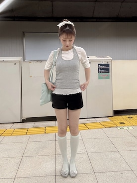 「Rohwel（ローウェル）のアイテム」を使った、Nanamiさん（レディース・156cm）の秋コーディネート