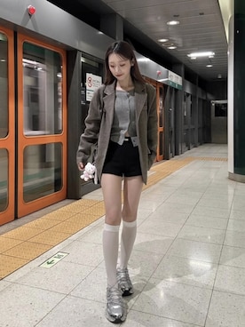 Nanamiさん（骨格ウェーブ・レディース・156cm）の秋コーディネート