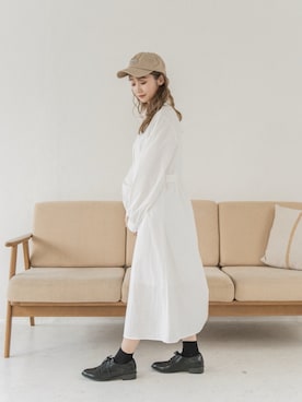 「chocomee（チョコミー）のアイテム」を使った、Nanamiさん（レディース・156cm）の春コーディネート